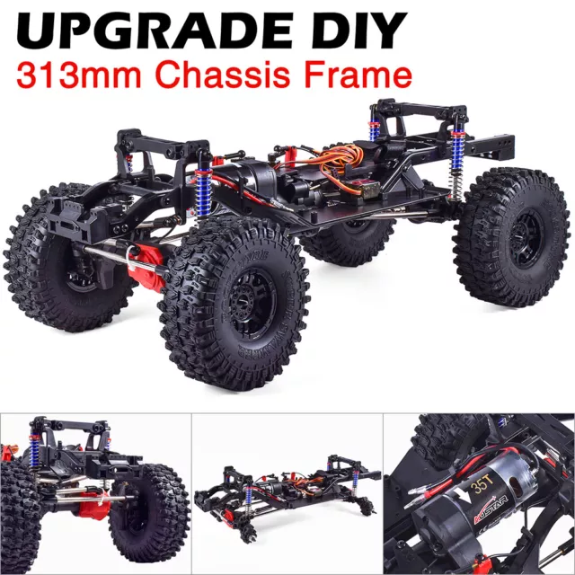 RC 313mm 2-Speed Transmission Chassis Frame+Motor for 1/10 Traxxas TRX-4 Car