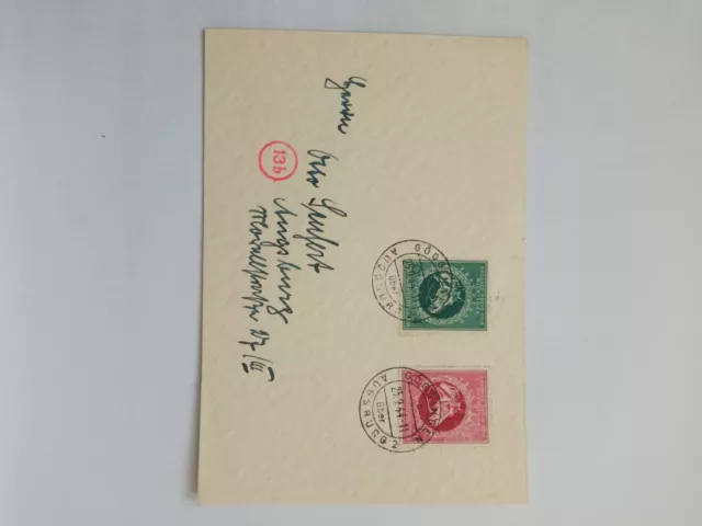 briefmarken deutsches reich 901 mit Abart Fleck unter N aut Papier gelaufen