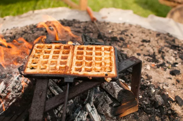 Petromax Waffeleisen Lagerfeuer Waffeln  Outdoor Zeltlager