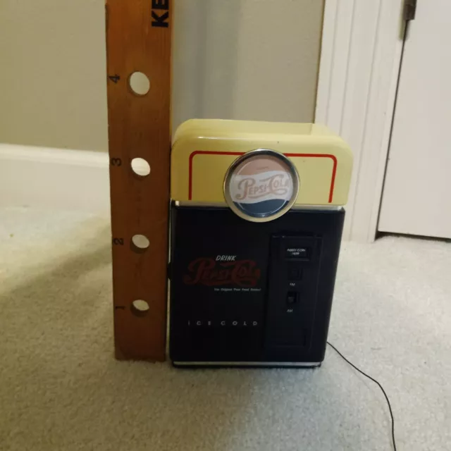 Vintage 1998 Pepsi Cola Ice Cold Vending Machine AM/FM Radio WORKS