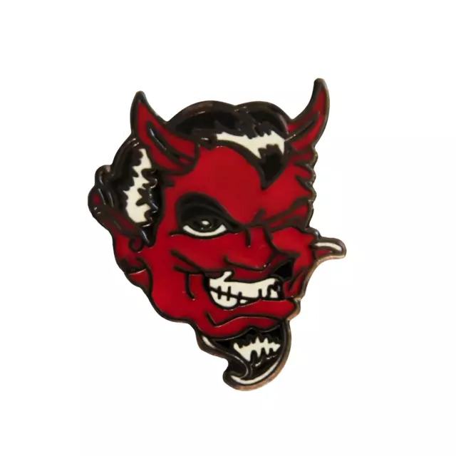 Red Devil Satan Pin Badge