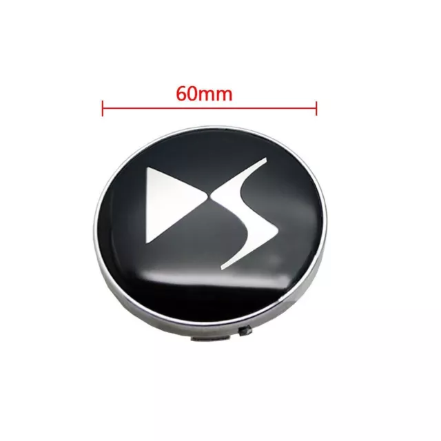 4 Pièces Auto Cache Moyeux, Pour Citroen DS3 60MM
