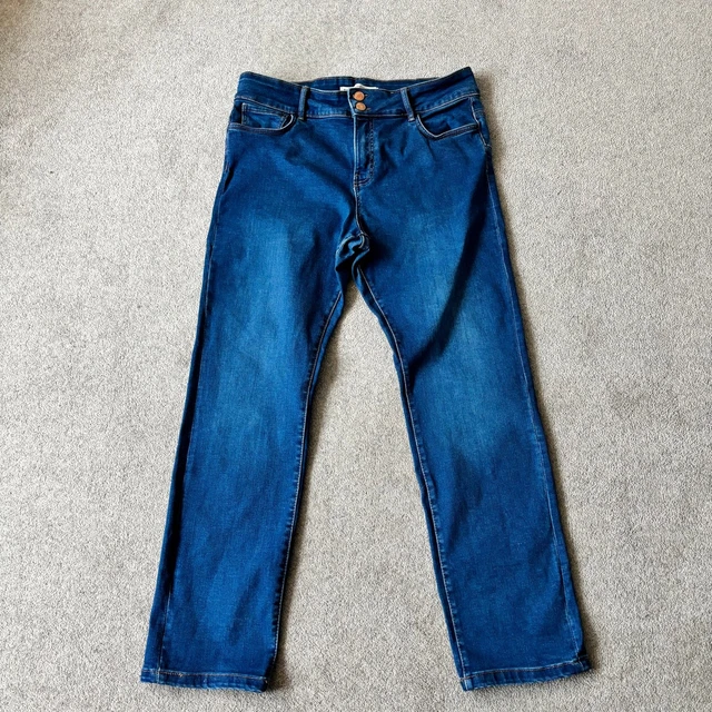 NEXT WAIST ENHANCER Slim Jeans Size 16 R Blue Denim Stretch