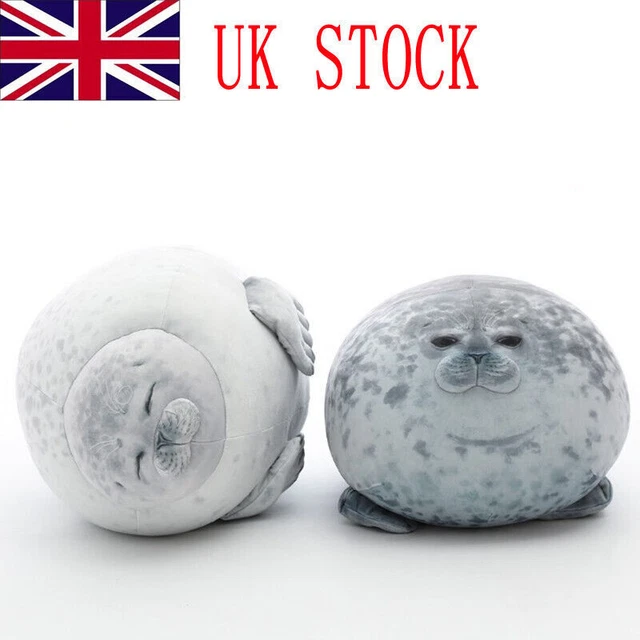 PLUSH TOY SEAL Ocean Chubby Blob Cute Animal Pillow Doll Pet Stuffed