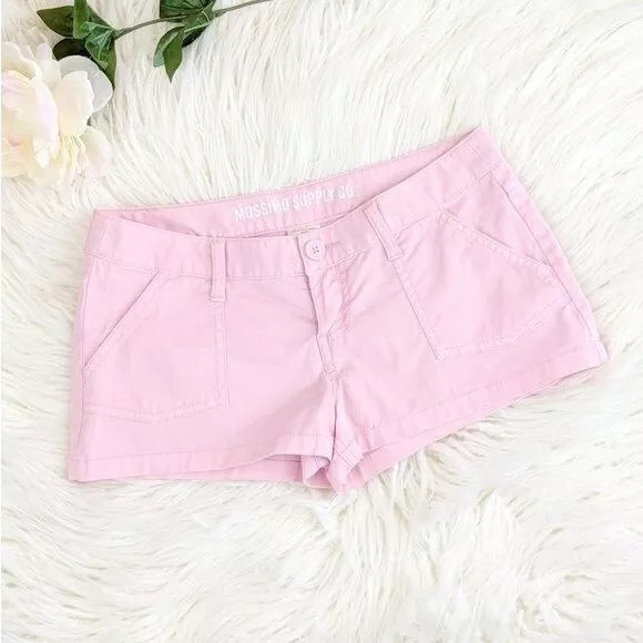 Mossimo Supply Co Pink low rise "Fit 6" short Cuffed shorts Sz 5 Womens Y2K 90s