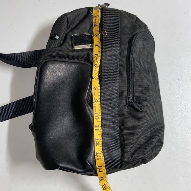Tumi Black Crossbody Sling Bag Pack Alpha Bravo 15