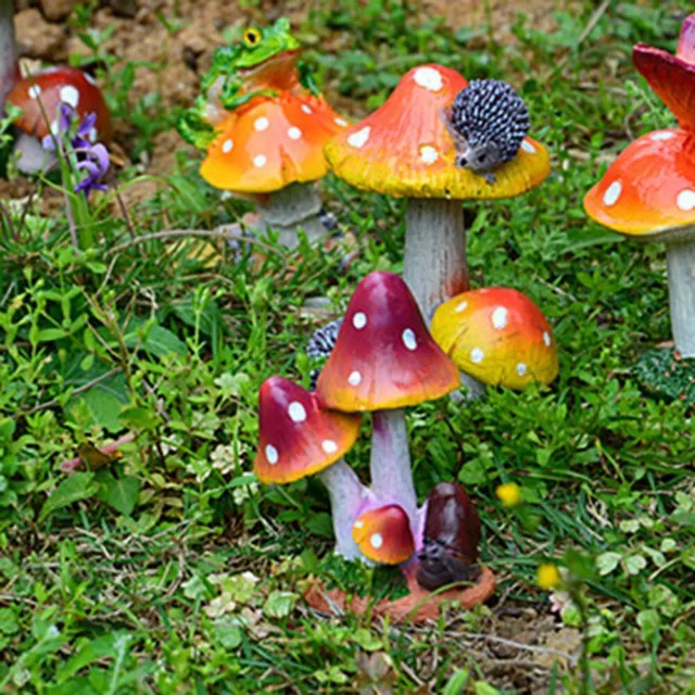 Pilzskulptur Dekor Dekorationen Figur Schön Für Moos Mikroskaps Garten