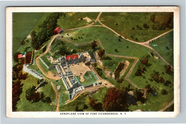 Fort Ticonderoga NY-New York, Aerial View, c1920 Vintage Postcard