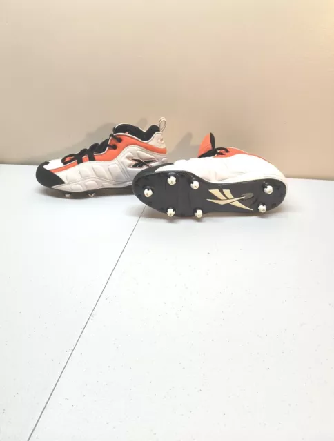 Reebok Men's Sz 11 Cleats Shoes Promo Orange Softball Baseball KTS Sample Unique