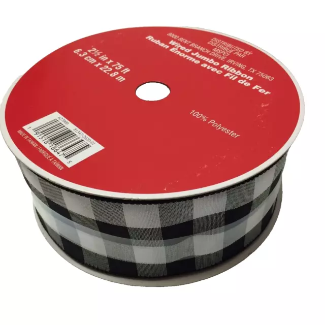 Cinta de alambre flexible blanco negro 2,5 x 75 pies - rollo jumbo grande granja