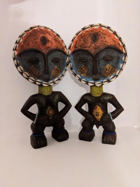 Fertility Dolls Fertility and Fortune. Hand crafted in Africa. Two Decor Pieces