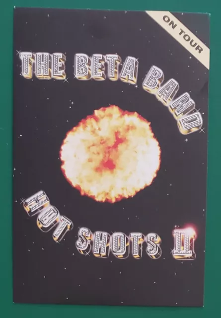 Beta Band Hot Shots II OG 2001 Rare Collectible Record Label Promo Postcard OOP