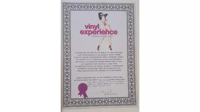 JIMI HENDRIX EXPERIENCE *Autograph Signed* + COA 1967 U.K. Progamme Tour 2