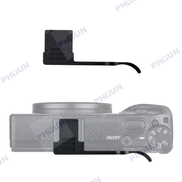 Metal Thumbs Up Grip Hot Shoe Cover For Ricoh GR III GRIII GR3 GRIIIX GR3X Black