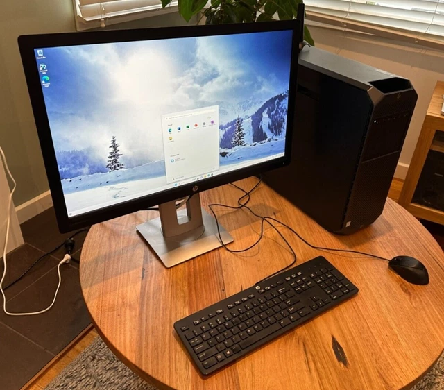 HP Z6 G4 Intel Xeon 4108+Monitor, Keyboard, Mouse, Wifi, 32GB RAM, 256GB+1TB HDD
