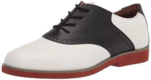 School Issue Upper Class 7300 Saddle Shoe Black/White2 M US Big Kid