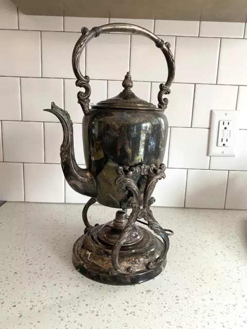 Vintage F.B.Rogers Silver co Trademark 1883 electroplate tea pot #1190
