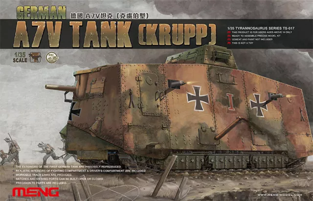 Meng 1/35 WWI German A7V Tank Krupp