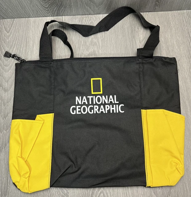◆NATIONAL GEOGRAPHIC◆ N233ATO550 Travel Tote Bag BLACK N23 NATIONAL GEOGRAPHIC TOTE Bag Two Pocket Zipper Top Shoulder