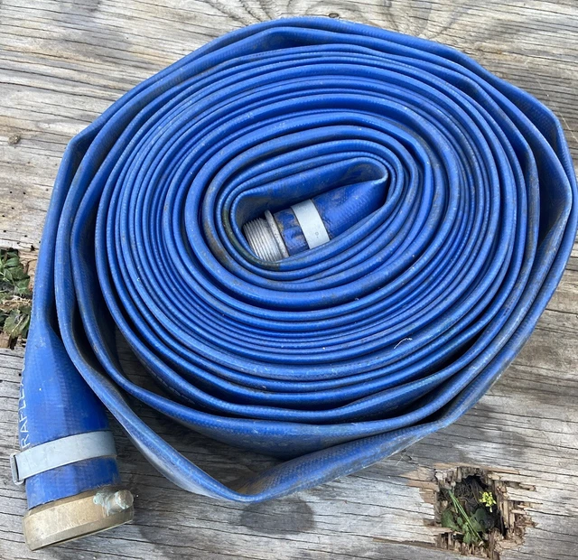 Goodyear 2" x 50 ft. Lay Flat Water Discharge Dispenser PVC Hose Blue
