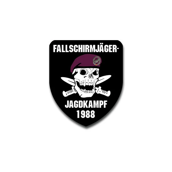 Großer 'Fallschirmjäger' Aufkleber 210mm - Permanent Haftend Für Auto, Laptop & Mehr