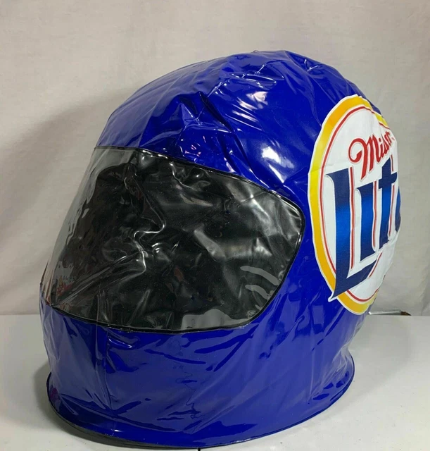 Miller Lite Inflatable Racing Helmet Beer Advertising Pool Float Man Cave Tiki