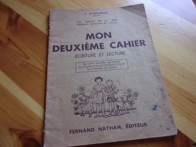 MON DEUXIÈME CAHIER écriture & lecture -- S. Clerambaut EUR 3,50