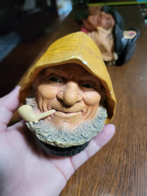 Bossons Old Salt Chalkware Head Fisherman Congleton England Vintage