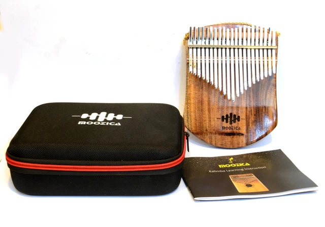 Kalimba Moozica Acajou 21 Touches Neuf Piano A Touche Etui  Notice Marteau