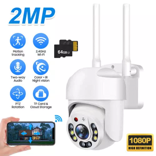 ycc365plus APP 1080P Draussen WIFI IP Überwachungskamera Funk Wlan CCTV NEU