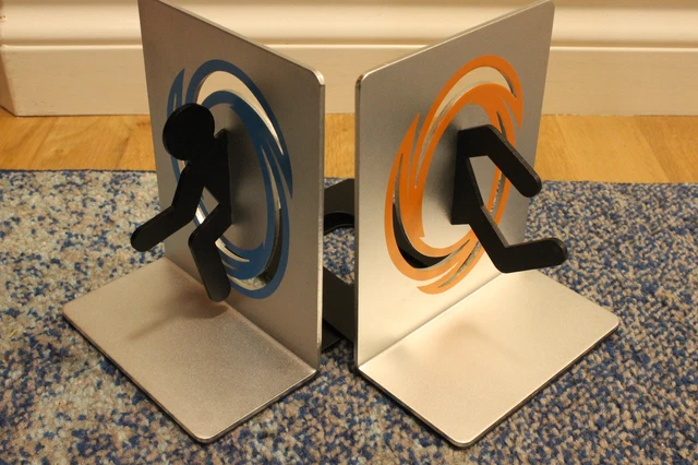 Half Life Portal 2 Bookend Set from ThinkGeek (Rare) 2
