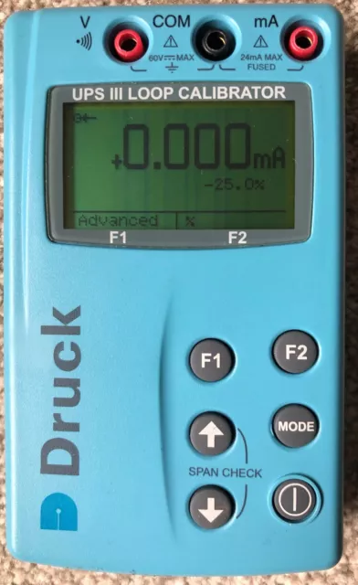 Druck USV-III Schleifenkalibrator / USV III 4-20mA Stromquelle, Kalibrierzertifikat.