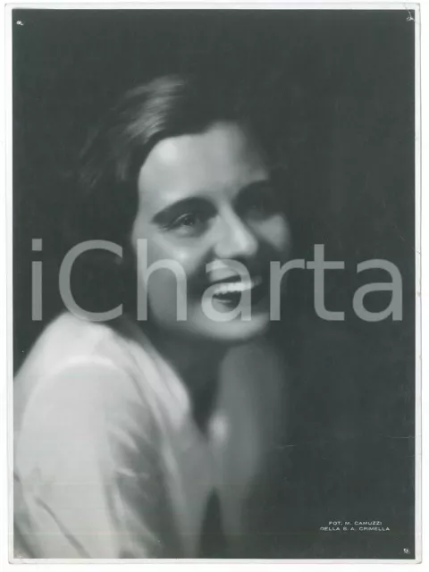 1935 ca MILANO TEATRO - Ritratto di giovane attrice *Foto CAMUZZI S.A. CRIMELLA
