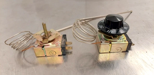 Lot of 2 Keating Pasta Cooker Thermostats 010882 Old Style - NOS