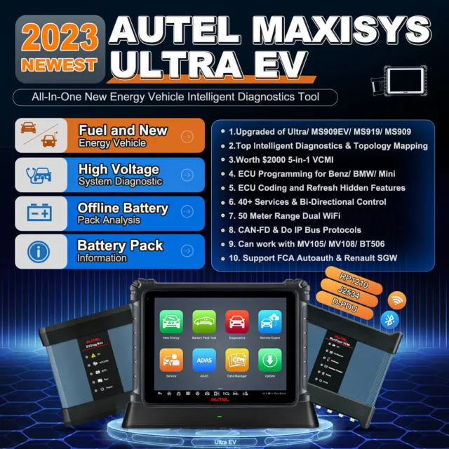 Autel MaxiSys Ultra EV Electric Intelligent Diagnostic Scanner VCMI Programming 3
