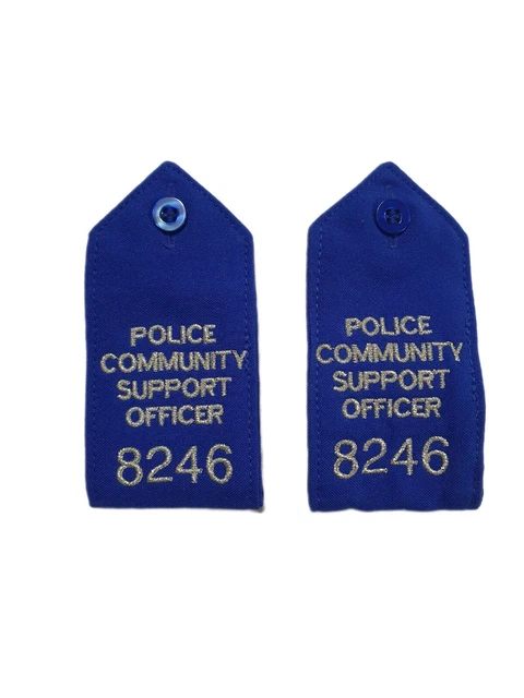 BRITISH UK POLICE Rank Markings Epaulette Blue £5.95 - PicClick UK