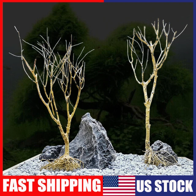 DIY Aquarium Wood Driftwood Tree Trunk Fish Tank Ornament  Landscape Decor USA