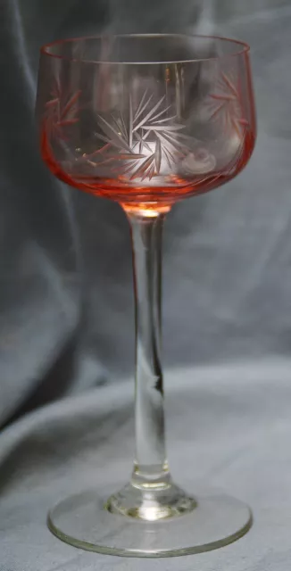 Verre à Vin Rome Cristal de Plomb, Rose, Vieux, 17 CM
