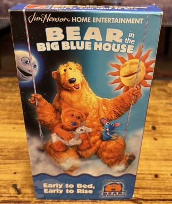 DISNEY BEAR IN The Big Blue House Early To Bed Early To Rise VHS Video ...
