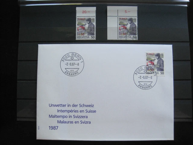Schweiz MiNr. 1358  postfrisch** + gestempelt + FDC  (GB 1281)