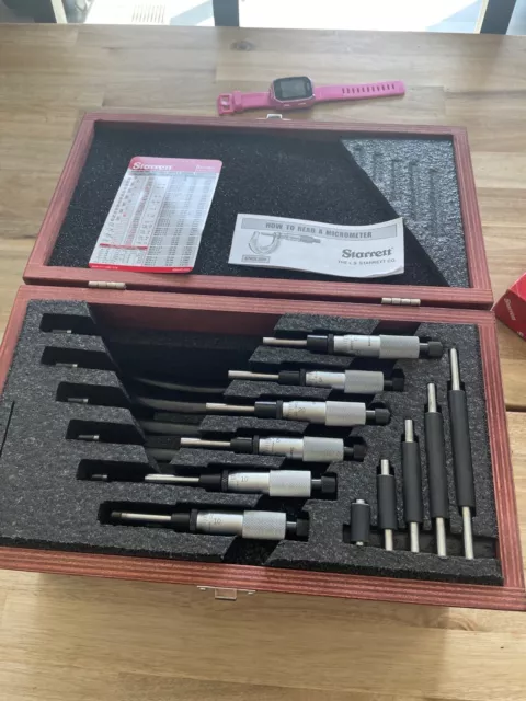 Starrett S436.1CXRLZ 436.1 Series, Ratchet Stop, Lock Nut, Carbide Faces,...