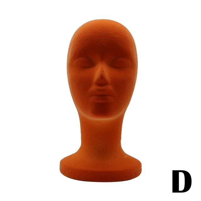 Yellow Foam Head Female Mannequin Head Glasses Cap Display Stand Hat Glasses Di