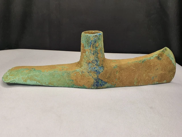 Circa 10th-8th Centuries B.C. Ancient Luristan Bronze Double Axe-Head