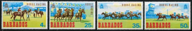 DEP6 Barbados 289/92 Fauna Carrera Of Horses MNH