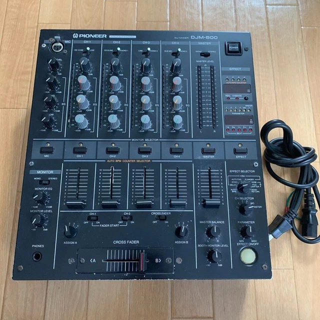 Pioneer DJ DJM-500 4-channel Performance Mixer DJM500 Black Used Working Japan Pioneer DJ DJM-500 4-channel Performance Mixer DJM500 Black Used Working Japan