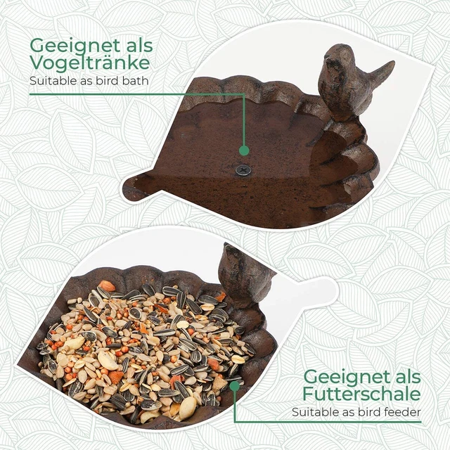 WILDLIFE FRIEND Vogeltränke Standfuß Wasser Wildbiene Insekten Garten Balkon 2