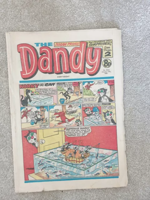 Dandy Comic January 17th 1981 Issue No 2043