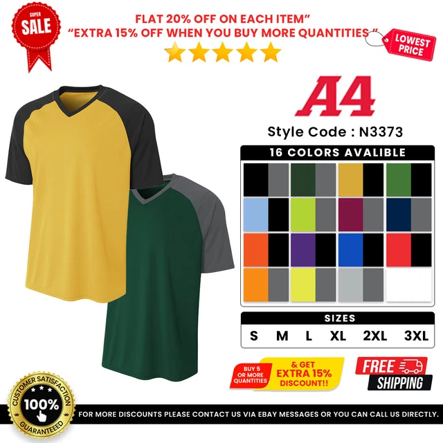 DRI-EQUIP Men's Big & Tall Moisture-Wicking Athletic T-Shirt - Quick-Dry, 23 Colors, Sizes XS-4XL & LT-4XLT