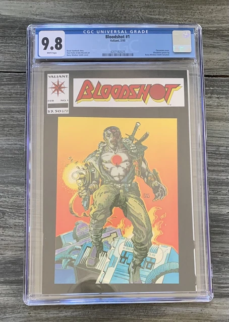 Bloodshot #1 Cgc 9.8 White Pages // Chromium Cover Valiant Comics 1993