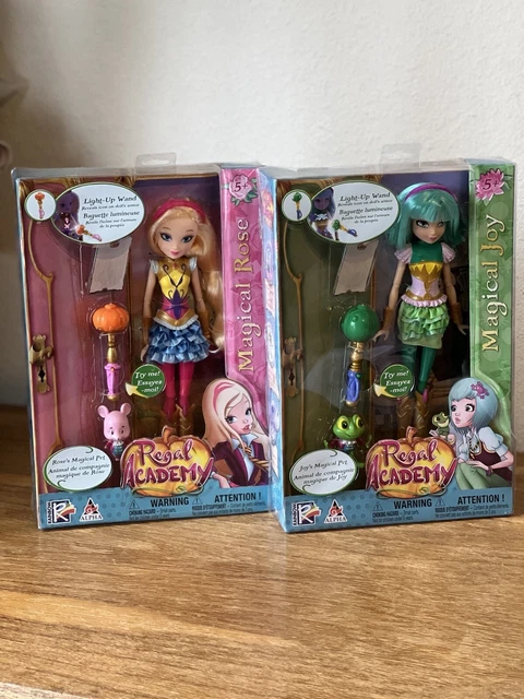 Regal Academy Magical Joy & Rose Doll & Pet with Wand NEW in Box